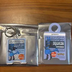 プロントポケモンコラボ　ルカリオ　キーホルダーとストロータグ