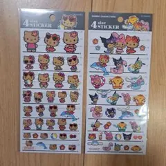 4サイズシール サンリオ 日焼けキティ