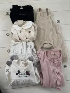 女の子ベビー　6点セット　70〜80サイズ