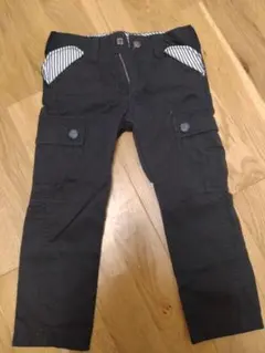 COMME CA ISM カーゴパンツ ブラック 100A