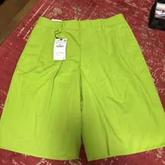 ZARA PLEATED SHORT ライムグリーン Lサイズのサムネイル