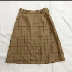 vintage クラシカル チェック柄のレトロスカートのサムネイル