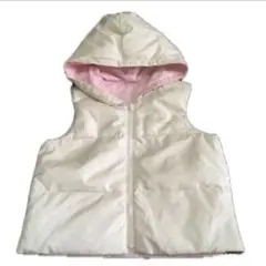 BEBE リバーシブル　ダウンベスト　防寒 アウター フード付き 中綿 ベスト