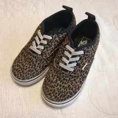 【15センチ】Vans レオパード柄 スニーカー　Authenticモデル