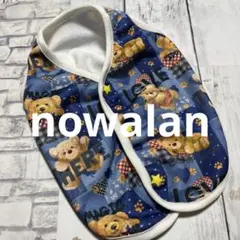 犬服ハンドメイド　裏起毛バックオープンベスト