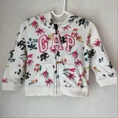 babyGap 花柄フード付きトレーナー 18-24ヶ月