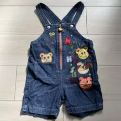 ミキハウス デニムオーバーオール 80