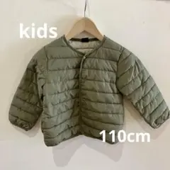 キッズ オリーブグリーン キルティングジャケット