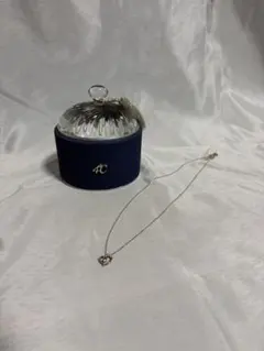 4℃ シルバーハートネックレス 専用ボックス付き