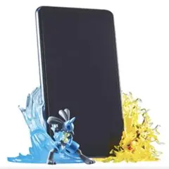 ポケモン バトルオンデスクルカリオVSピカチュウ　スマホスタンド