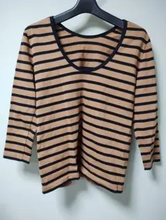 SINME　シンメ　カットソー　七分袖　ボーダー トップス　サイズ1