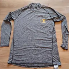 Champion モックネック 長袖 アンダーシャツ M グレー スポーツのサムネイル