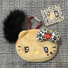 サンリオ ハローキティ ミニフェイスポーチ ギャル 日焼け ヒョウ柄