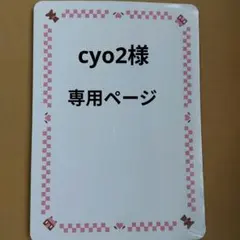 cyo2様専用ページ