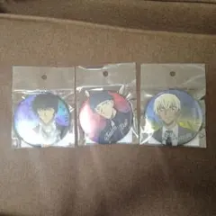 名探偵コナン　ホログラム缶バッジ　赤井秀一・安室透・松田陣平