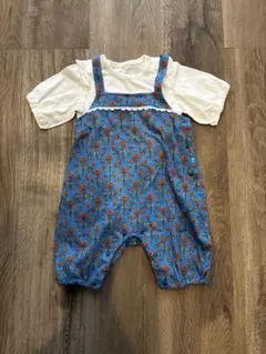 moimoln 花柄ロンパース