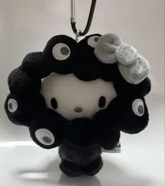 サンリオ　ミャクミャクなりきりぬいぐるみ BC 黒　キティ　カラビナ付