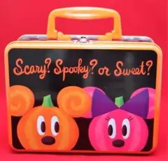 ユーズド ミニトランク型空き缶 ハロウィン ディズニー