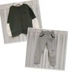 男の子 トレーナー＆スウェットパンツセット 120 春秋冬 エフオーキッズミッキ