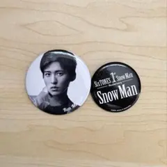 SnowMan 目黒蓮 缶バッジ デビュー1周年記念グッズ