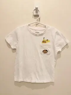 【graniph】ポケモンコラボ ピカチュウ＆イーブイ 白Tシャツ 110サイズ