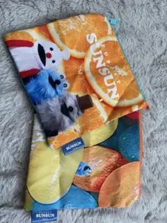 パペットスンスンカラフルポーチとトートバッグセット