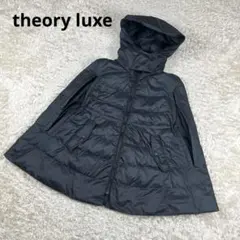 theory luxe 2way ケープ型 ダウンコート ポンチョ 38 M