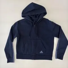 adidas ジップアップパーカー ネイビー