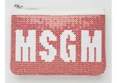 MSGH スパンコールポーチ 赤 ピンク ◇のサムネイル
