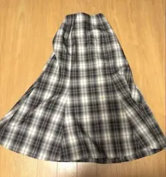 INGNI チェック柄フレアスカート
