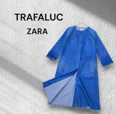 ノーカラー デニムジャケット