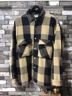 バーンズアウトフィッターズ　チェックシャツジャケット