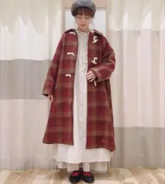 新品タグ付き　サマンサモスモス　[タスマニアウール]2WAY襟ロングコート　赤