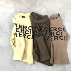 ロゴロンT ロゴカットソー　韓国子供服　カットソー　長袖