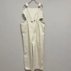 ✨良品✨ クラシカルエルフ L サロペット オーバーオール ゆったり 白 ラフ