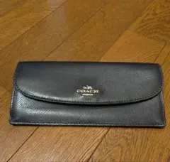 COACH 黒 レザー 長財布