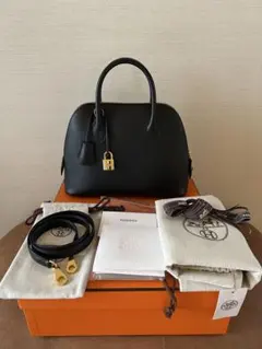 【HERMES】ボリード1923 25 ブラック/ゴールド金具 エプソン Z刻印のサムネイル