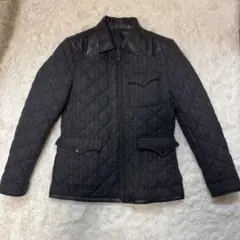 タケオキクチ　ジャケット　ウール混　豚革　切り替え　Wジッパー　サイズ3