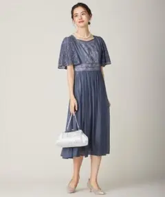Lily Calin グレースフレアスリーブドレス　パーティードレス