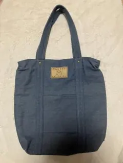 デニム トートバッグ ジッパー付き