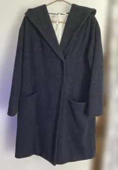 アーバンリサーチ　かぐれ　ダークネイビー フード付きロングコート