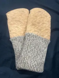 手袋 レザー ＆ニット 指なし