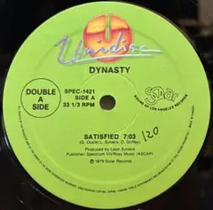 Dynasty / Satisfied レコード
