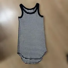 ストライプ ノースリーブ タンクトップ ワンサイズ