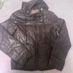UNIQLO ユニクロ　ブラウン フード付き キルティングダウンジャケット