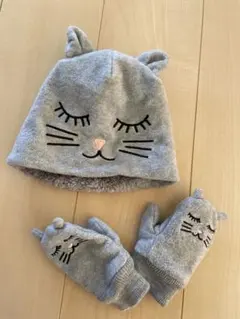 【ほぼ未使用】　baby Gap 秋冬用　帽子　手袋