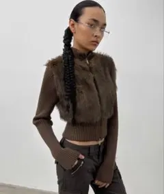 BLACKUP ファーニットコンビジップアップ