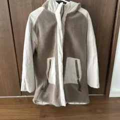 ボアジャケット・フード付き・ベージュ