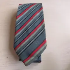 本日割引最終日✨️　dunhillストライプ ネクタイ 青 赤