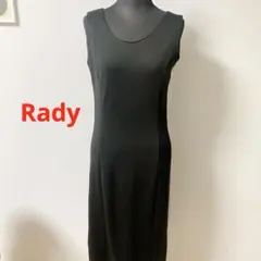 Rady レディー ロング ワンピース ブラック ゴールドボタン Y2K レトロ